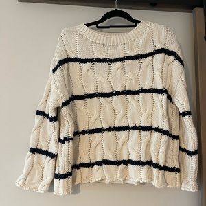 NWOT oversized striped sweater Zara size small